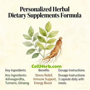 CELLHERB Personalized Herbal Wellness Dietary Supplements Formula